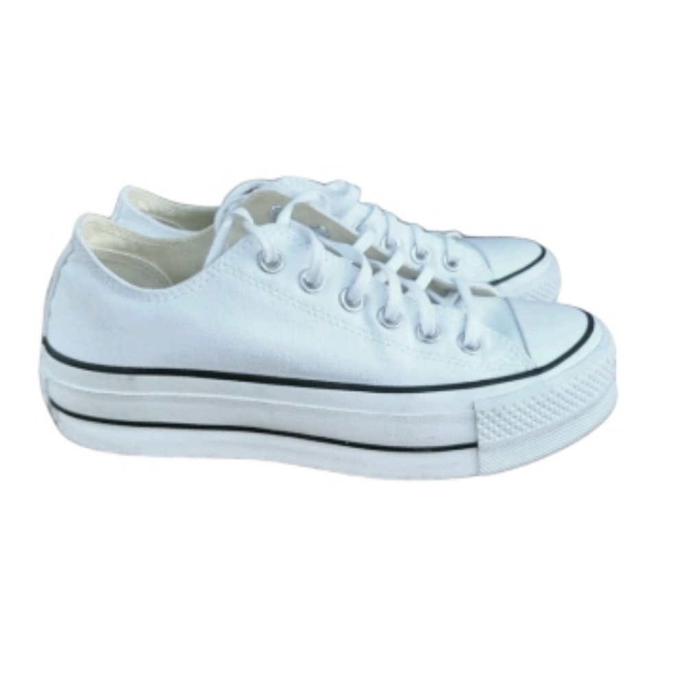 Platform Converse All Star Chuck Taylor LIFT Athletic Sneaker Shoe White Women 7 - Picture 2 of 12